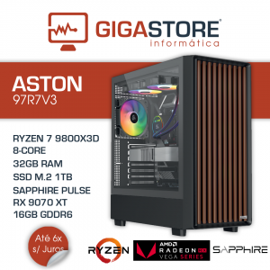Desktop Gaming ASTON-97R7V3 RYZEN 7 9800X3D 32GB RAM 1TB SSD W11